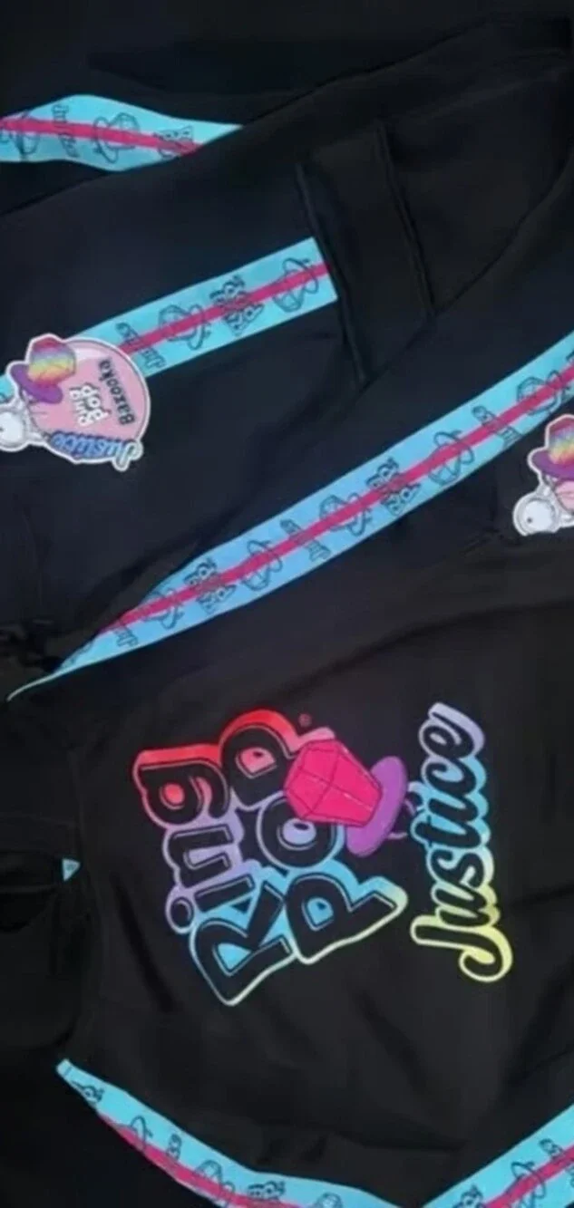 Justice Girls Ring Pop Bazooka Collab set Size M 10
